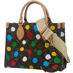 Louis Vuitton On the Go Shoulder Bag LV YK Monogram Handbag Brown